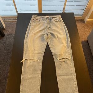 LOFT High Waisted Boyfriend Jeans